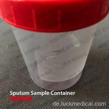 Breitem Mund-Sputum-Behälter für den Covid-19-Test